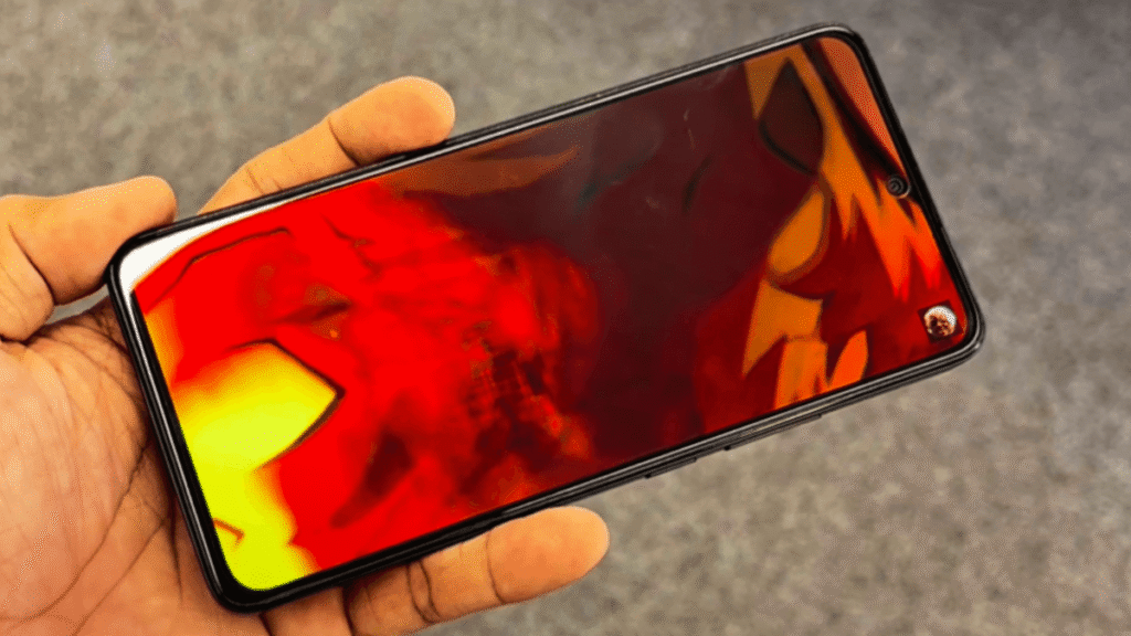 Front side of Redmi Note 14 4G – an affordable smartphone by Xiaomi, ideal as a Redmi smartphone for students with a clean display and smooth performance.