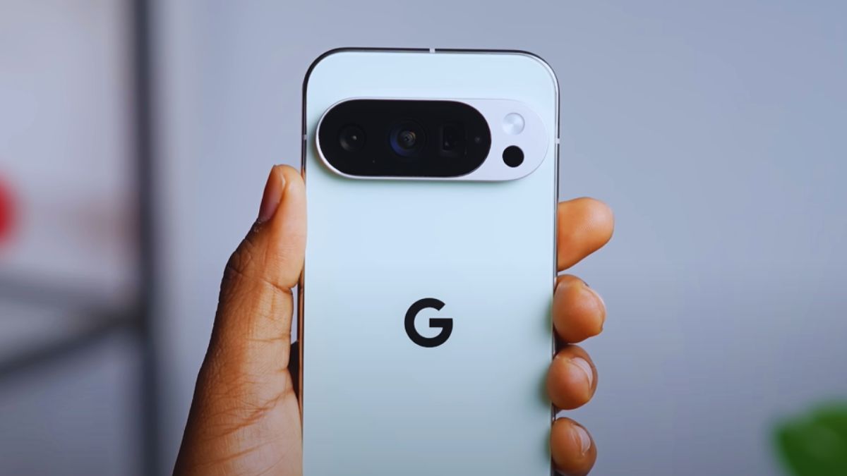 Google Pixel 10 Pro showcasing its sleek design, 6.3-inch display, and triple camera system.