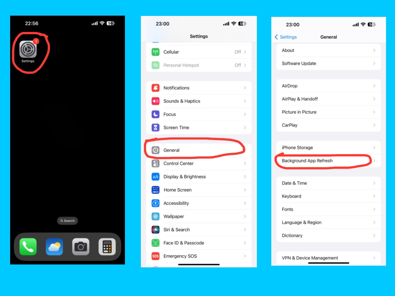 iPhone 14 Pro Max General Settings