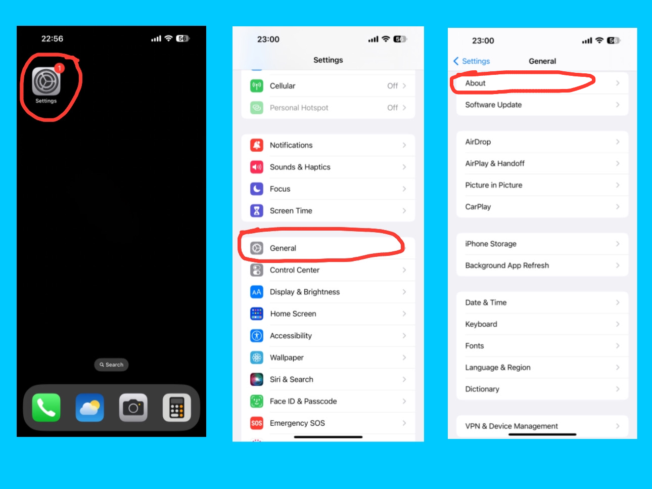 iPhone 14 Pro Max General Settings