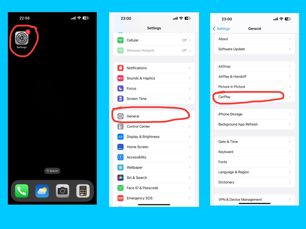 iPhone 14 Pro Max General Settings