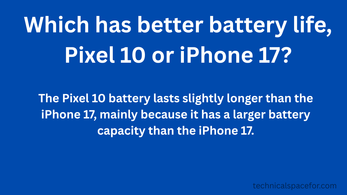 iPhone 17 vs Google Pixel 10
