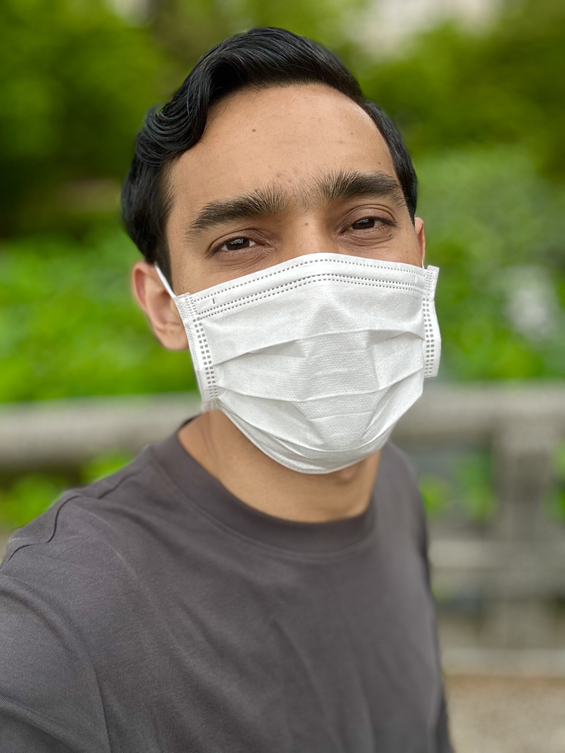 Portrait selfie captured with the iPhone 14 Pro Max front camera
