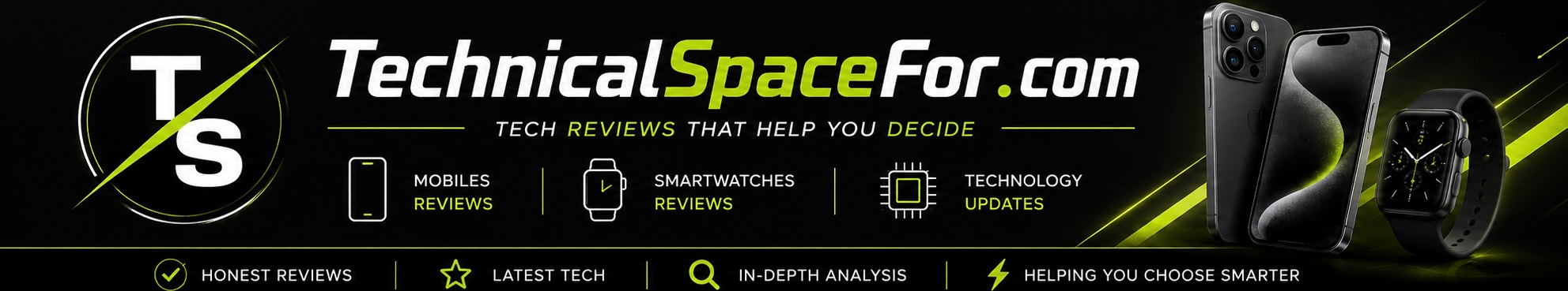 TechnicalSpaceFor technology website logo and branding featuring a modern, clean, and professional design.