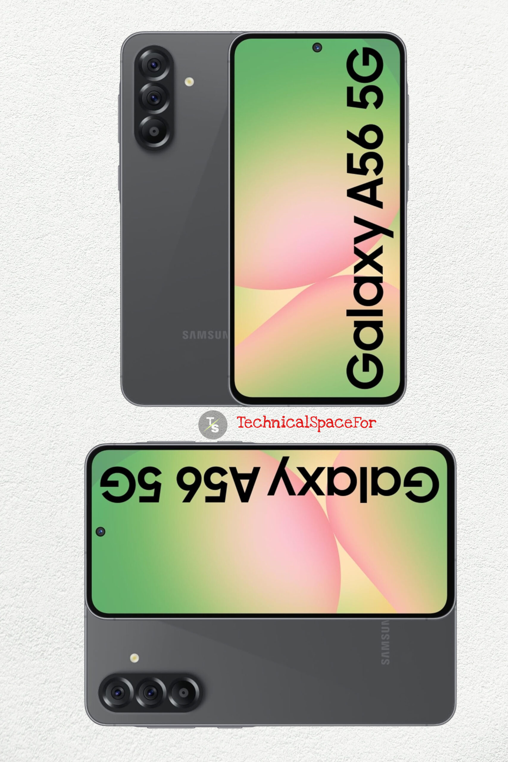 Samsung Galaxy A56 5G camera specifications with 50MP main, 12MP ultrawide, 5MP macro and 12MP front camera