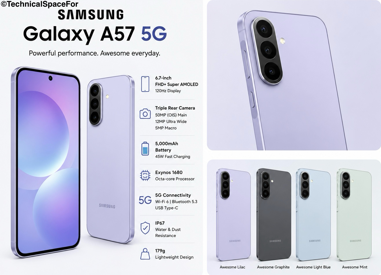 Samsung Galaxy A57 5G design and build quality