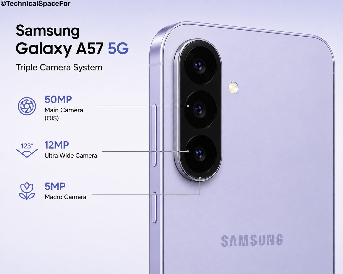 Samsung Galaxy A57 5G camera system