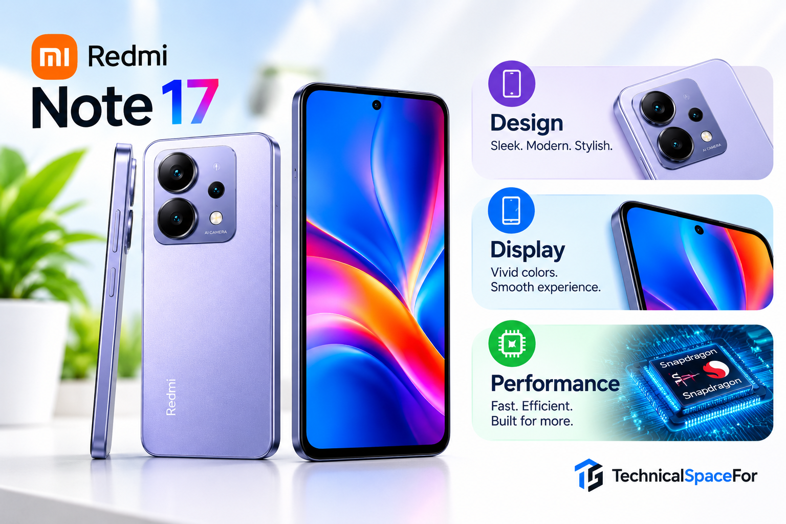 Redmi Note 17 design, display and performance