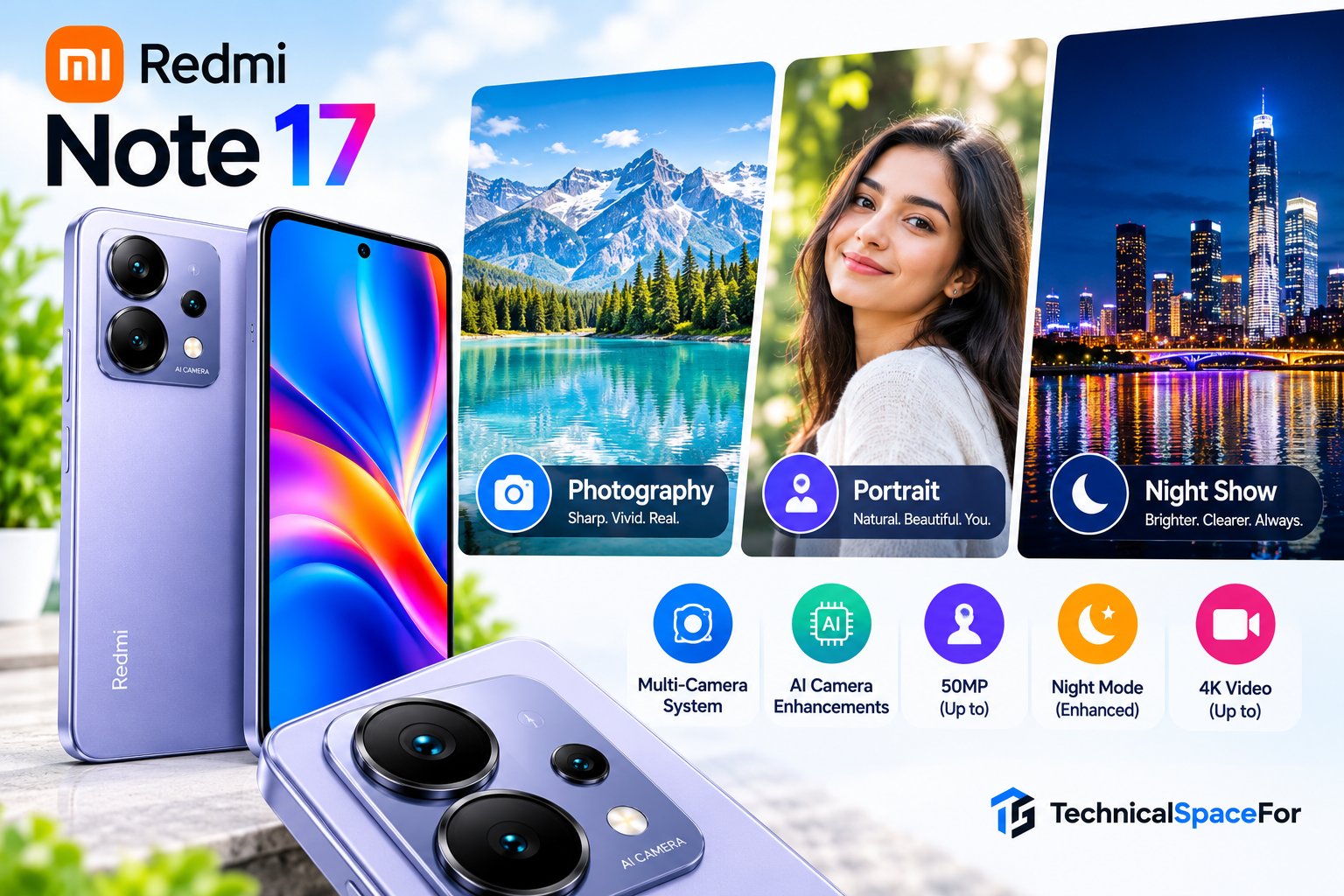 Redmi Note 17 camera photography, portrait and night photography