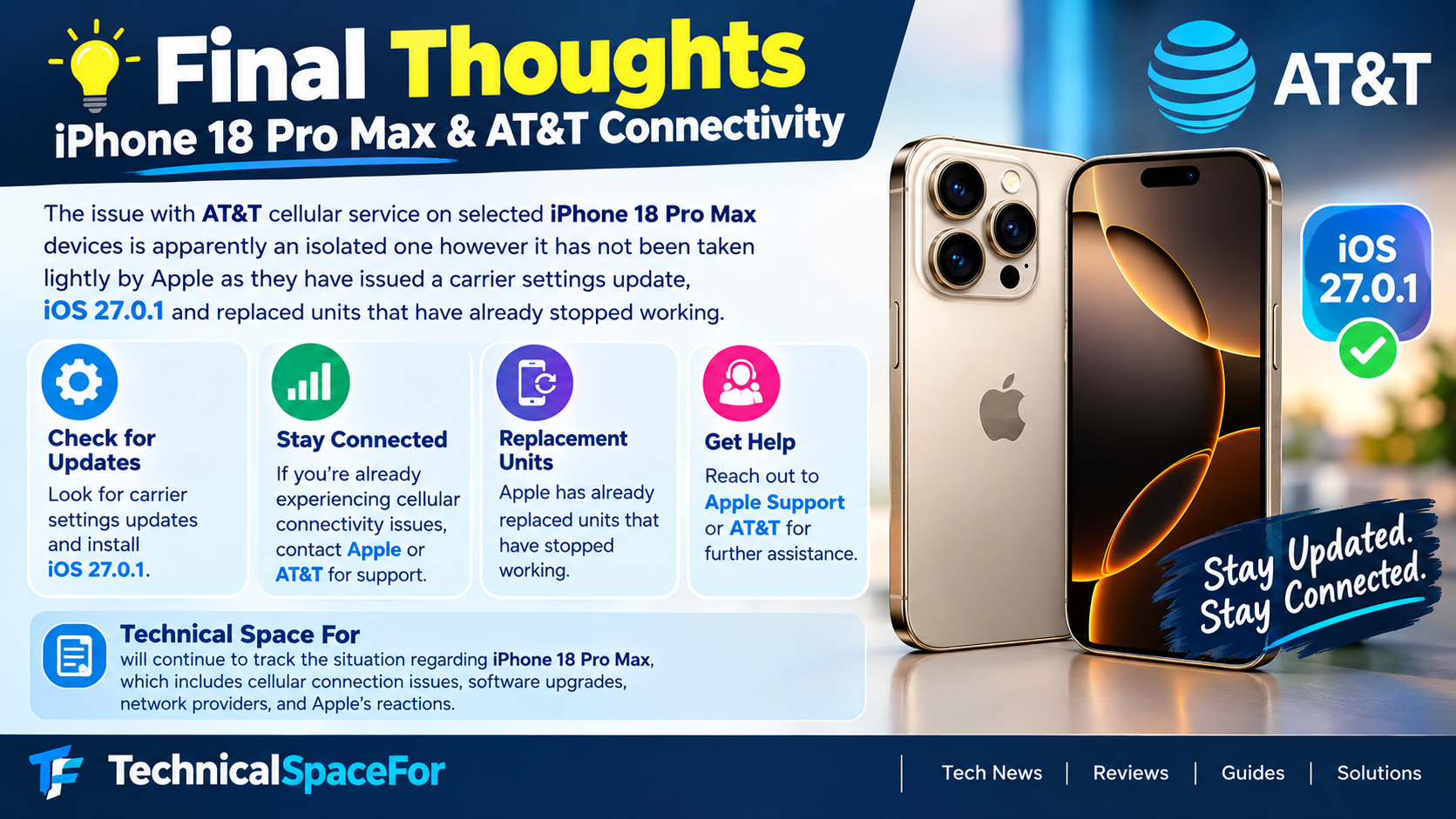 Apple iPhone 18 Pro Max and AT&T connectivity issue final thoughts